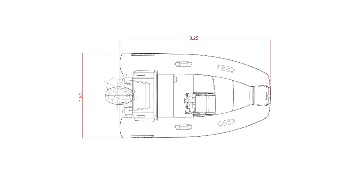 NorthStar Axis 3.1 ölçülü üst görünüm
