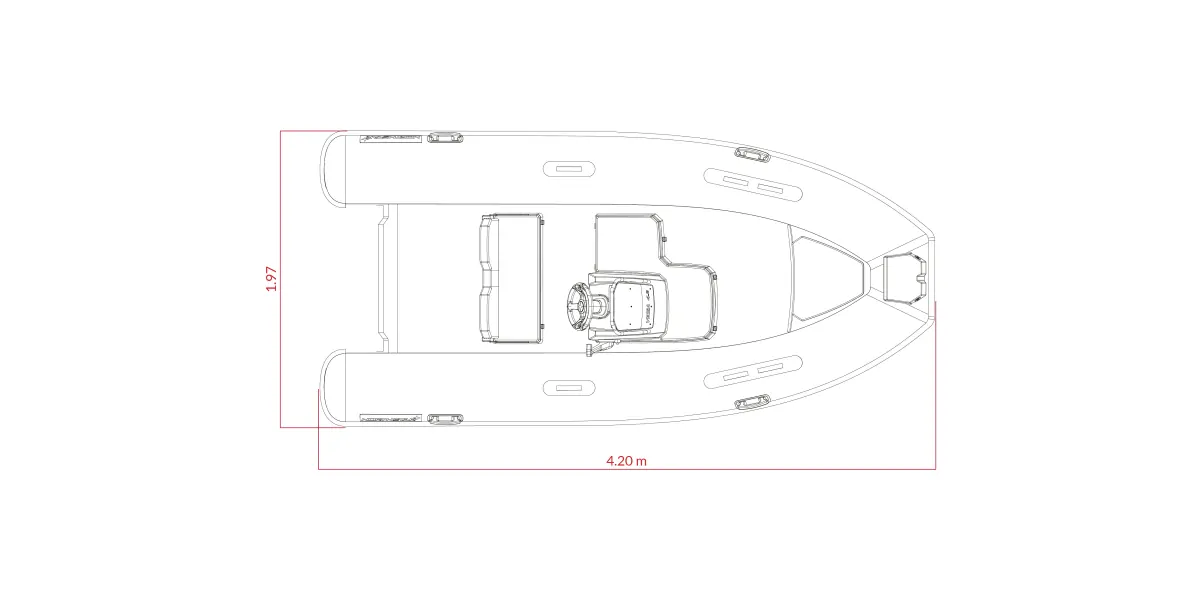 NorthStar Vega 4.2 ölçülü üst görünüm
