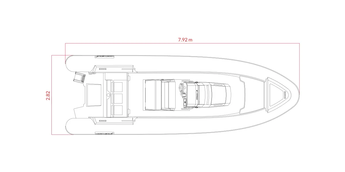 NorthStar Orion 8 ölçülü üst görünüm