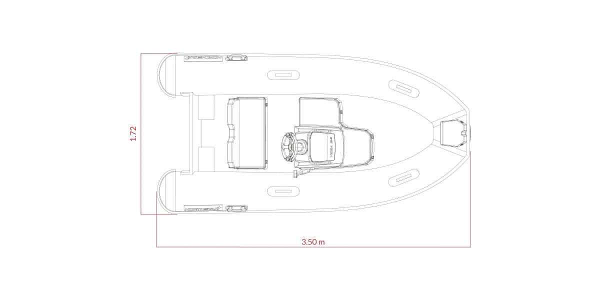 NorthStar Vega 3.5 ölçülü üst görünüm