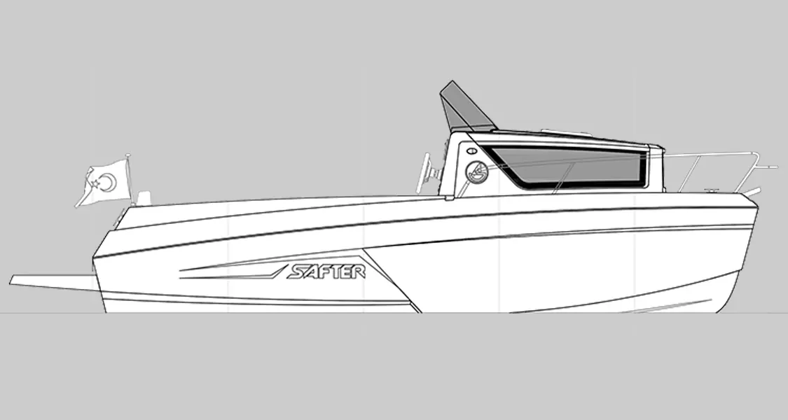 Safter 495 Cabin Cruiser çizim