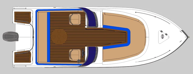 Safter Dancer 620 Bowrider çizim