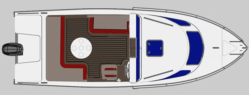 Safter 630 Cabin Cruiser çizim